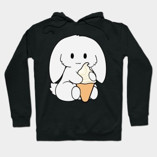 White Bunny Ice Cream Hoodie